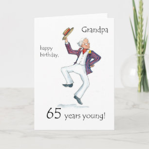 65e carte d'anniversaire pour un grand-père