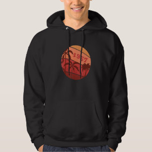 65th Anniversary Classic Retro Palm Sunset Birthda Hoodie