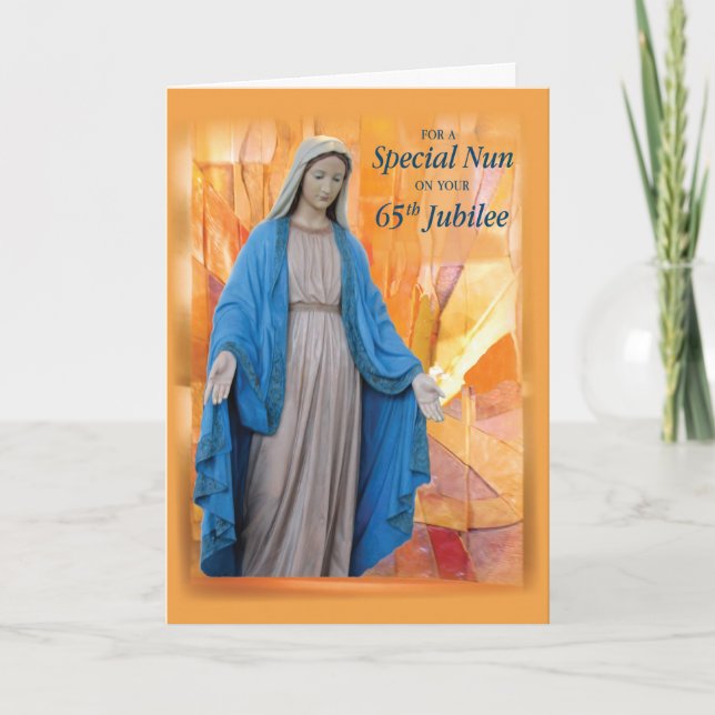 65th Anniversary Jubilee for Catholic Nun, Mary Card (Front)