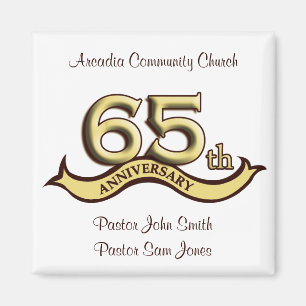 65th Anniversary Party Favours Magnet