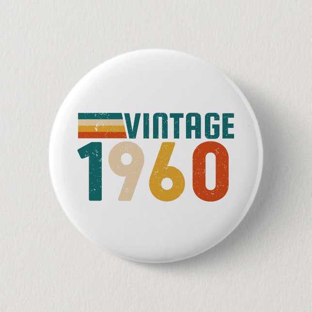 65TH BIRTHDAY 2 INCH ROUND BUTTON (Front)