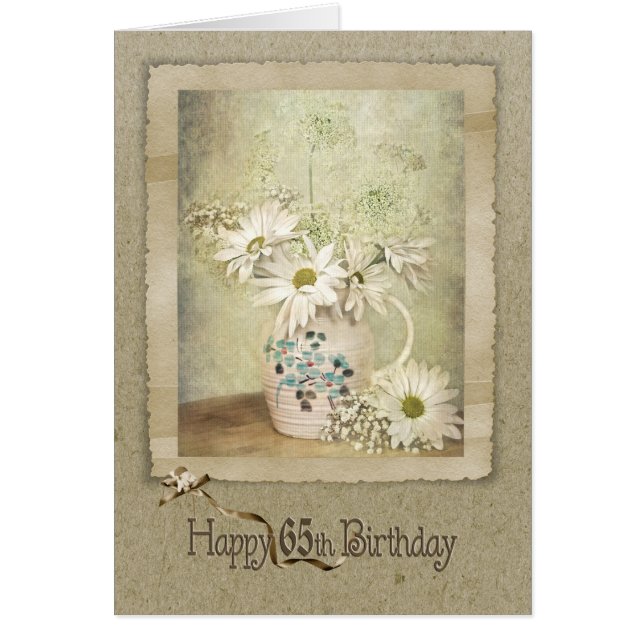 65th Birthday Daisy Bouquet (Front)
