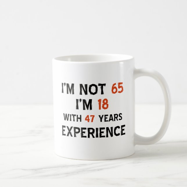 65th birthday designs coffee mug (Right)