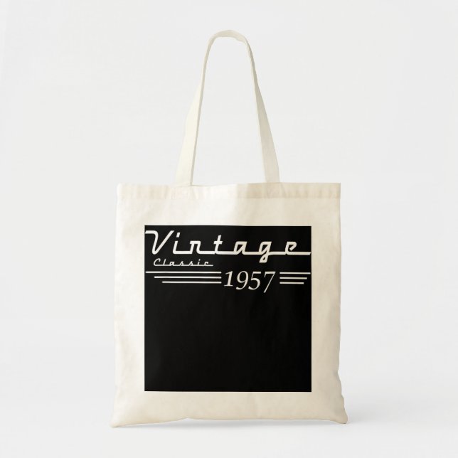 65th Birthday Gift Born in 1957 Birthday  Tote Bag (Front)