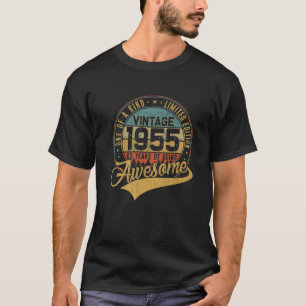 65Th Birthday Gift Retro Vintage 1955 65 Years Old T-Shirt