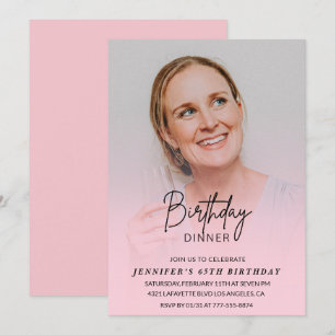 65th birthday invitations Birthday Dinner Photo