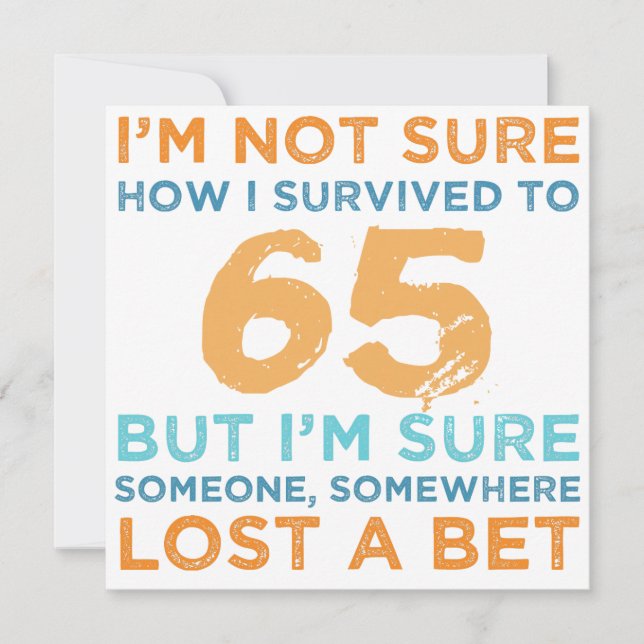 65th Birthday Legend Card (Front)