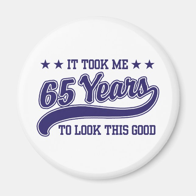 65th Birthday Magnet (Front)