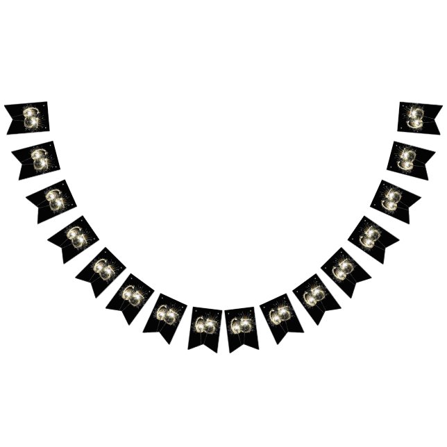 65th Birthday or Anniversary Party Sparklers Bunting Flags (All)