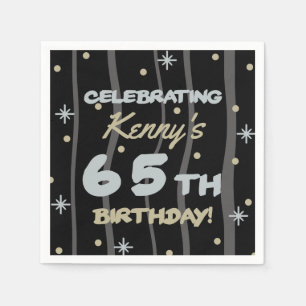 65th Birthday Party Add Your Name Napkin