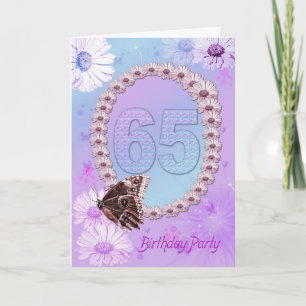 65th Birthday party Invitation