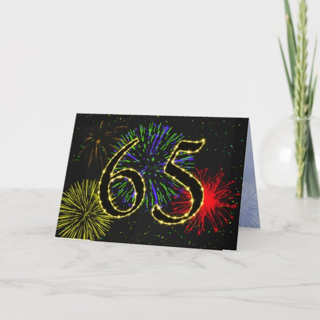65th Birthday Party Invitation (Front)