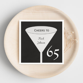 65th Birthday Party Paper Napkins