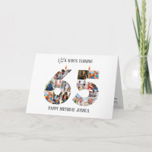65th Birthday Photo Card