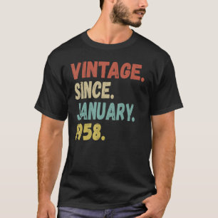 65th Birthday Retro Vintage 1958 65 Years Of Being T-Shirt
