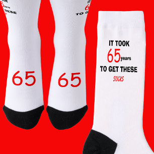 65th Birthday Socks Men Funny