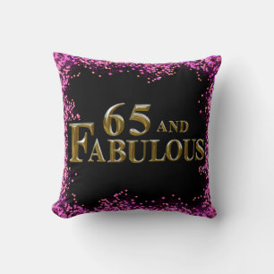 65th Birthday Throw Pillow