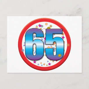 65th Birthday v2 Postcard