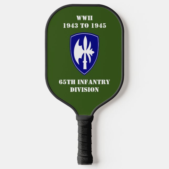 65th Infantry Division Pickleball Paddle (Front)