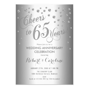 65th Anniversary Invitations | Zazzle CA