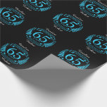 65th Wedding ANNIVERSARY SAPPHIRE Wrapping Paper<br><div class="desc">A design to celebrate your SIXTY FIFTH year of marriage. SAPPHIRE is the traditional gift for this occasion. The text reads SAPPHIRE 65 year anniversary. A romantic design to celebrate your 65th year of marriage. If you would like any help customizing this design please contact me, there is an ask...</div>