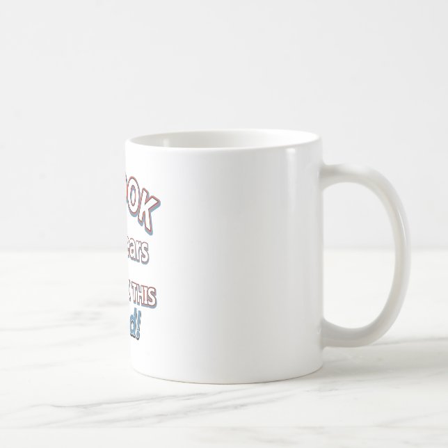 65th year birthday designs coffee mug (Right)