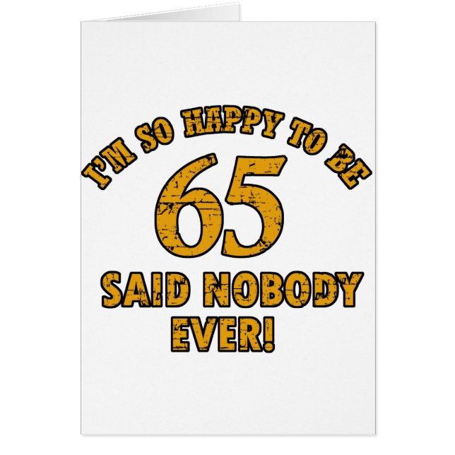 65th year old gifts (Front)