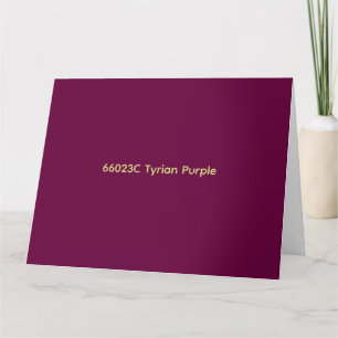 66023C Tyrian Purple card