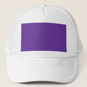 663399 Solid Colour Purple Background Template Trucker Hat