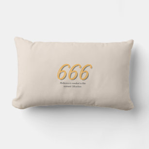 666 Angel Number Pillow