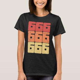 666 Number of the Beast Satanic Occult Pagan Gothi T-Shirt