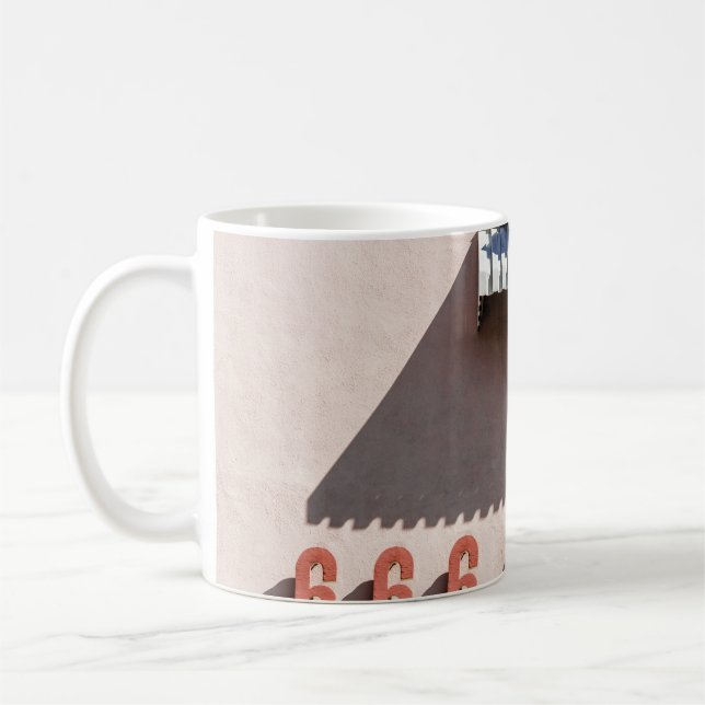 666 PRINTED STORE BUILDING COFFEE MUG (Left)