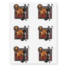666 Temporary Tattoos Sheet