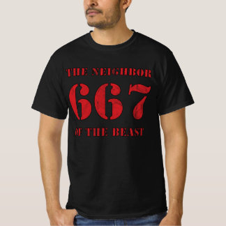 667 The Neighbour Of The Beast (vintage red) T-Shirt
