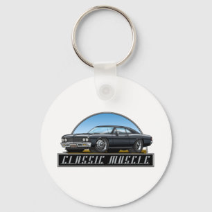 66 Chevelle Black Keychain