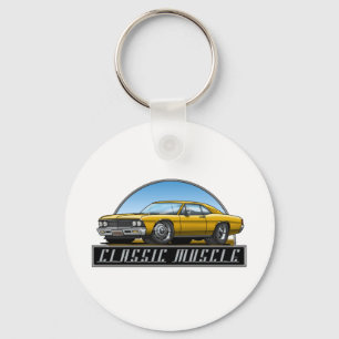 66_Chevelle_Gold Keychain
