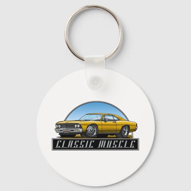 66_Chevelle_Gold Keychain (Front)