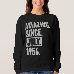 66 Year Old 66th Birthday   Amazing Since July 195 Sweatshirt