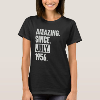 66 Year Old 66th Birthday   Amazing Since July 195 T-Shirt