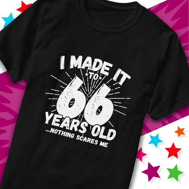 66 Year Old Sarcastic Meme Funny 66th Birthday T-Shirt (Creator Uploaded)