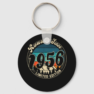 66 Year Old Vintage 66th Year Old Birthday 1956 Keychain