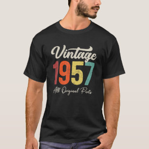 66 Years Old Vintage 1957 66th Birthday Decoration T-Shirt