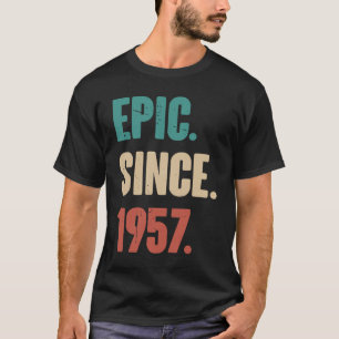 66 Years Old Vintage 1957 Birthday 66th Decorati T-Shirt