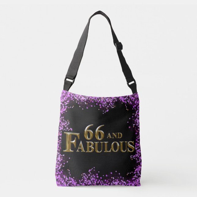 66th Birthday  Crossbody Bag (Front)
