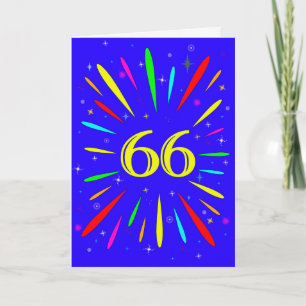 66th Birthday Explosion Card
