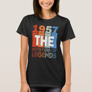 66th Birthday Shirt Born In 1957 Birthday Women Me