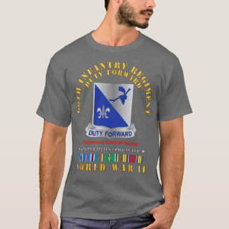 66th Infantry Regiment DUI w EUR SVC WWII X T-Shirt