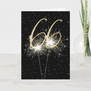 66th wedding anniversary sparklers card