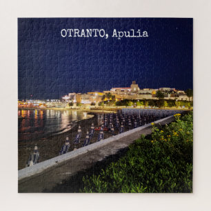 676 pieces Personalized Otranto by night, Apulia, Jigsaw Puzzle