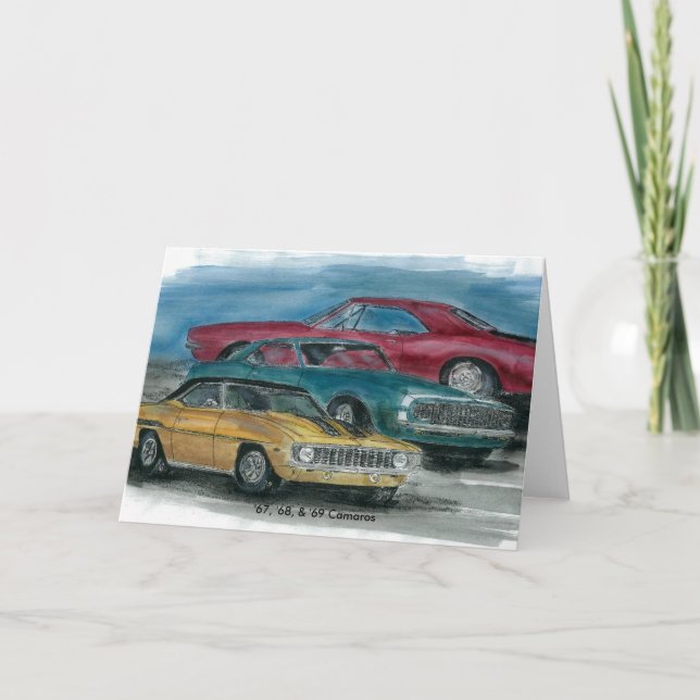 67, 68, carte de 69 CAMAROS (Devant)